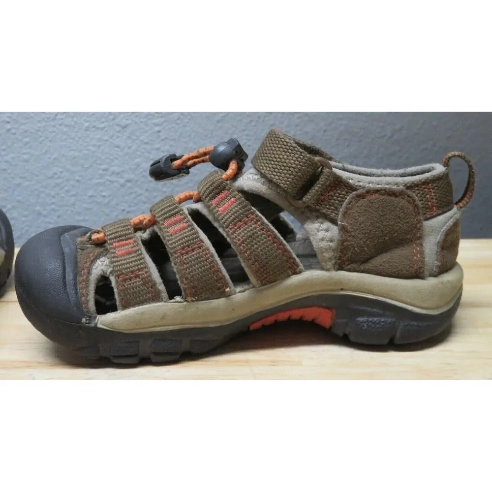 KEEN‎ Newport H2 Jr Waterproof Sandals Kids 10 Brown Beach Lake Pool Shoes